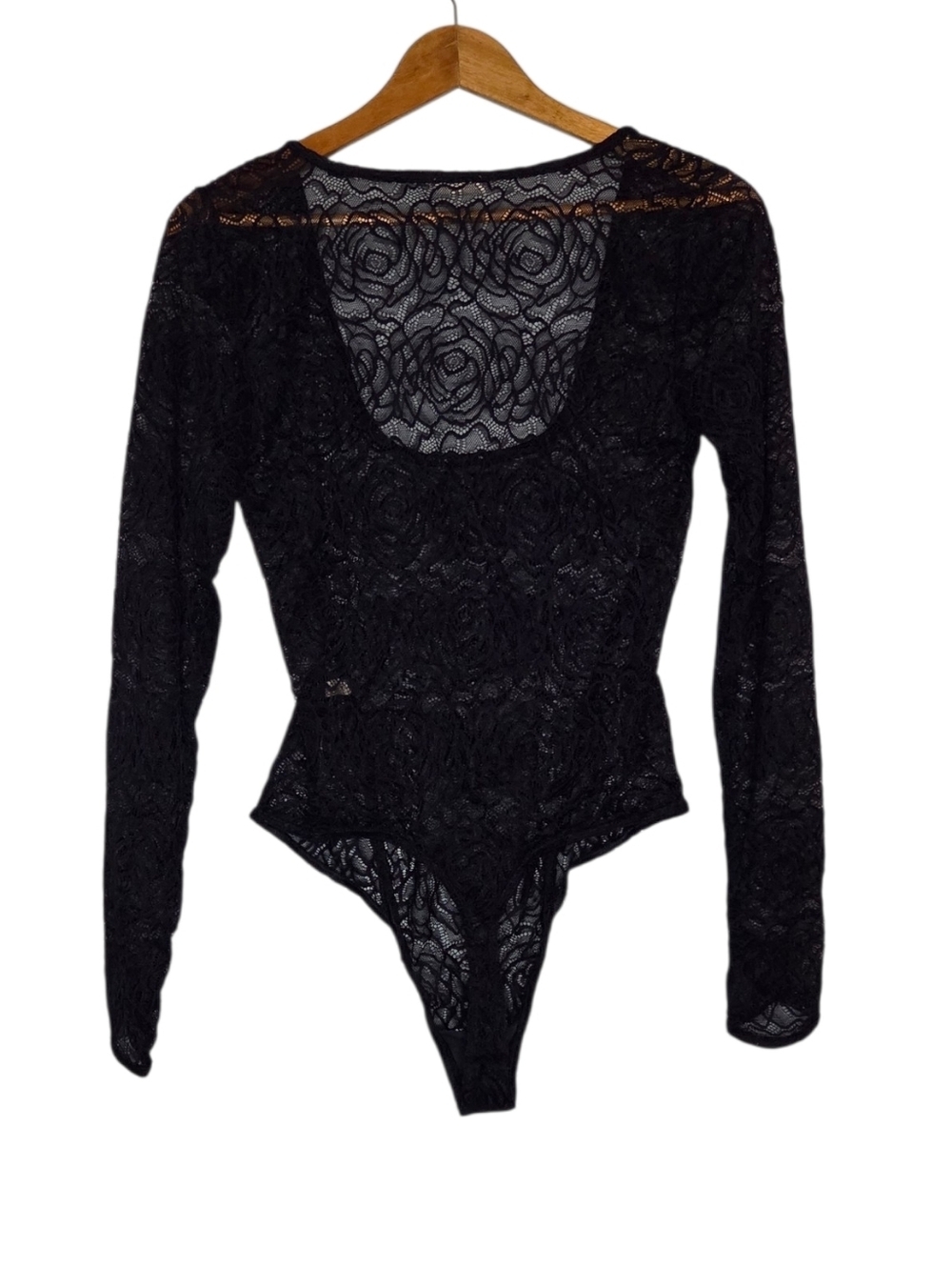 NWT Free People In My Head Navy Lace Scoop Neck Thong Bodysuit Size S - Picture 3 of 8